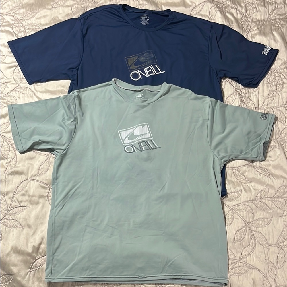 O'Neill Blue and Gray Short Sleeve Tees